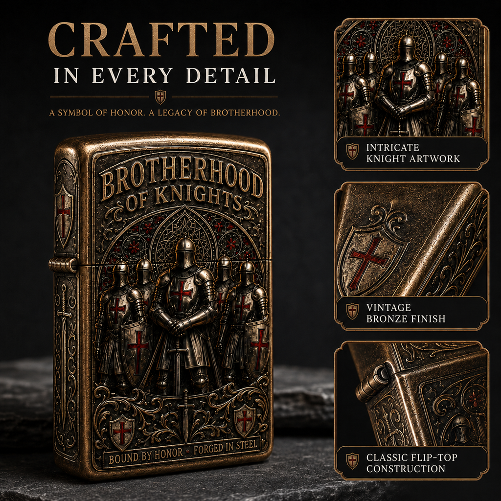 ⚔️ Brotherhood Of Knights Vintage Lighter | 2026 Limited Edition