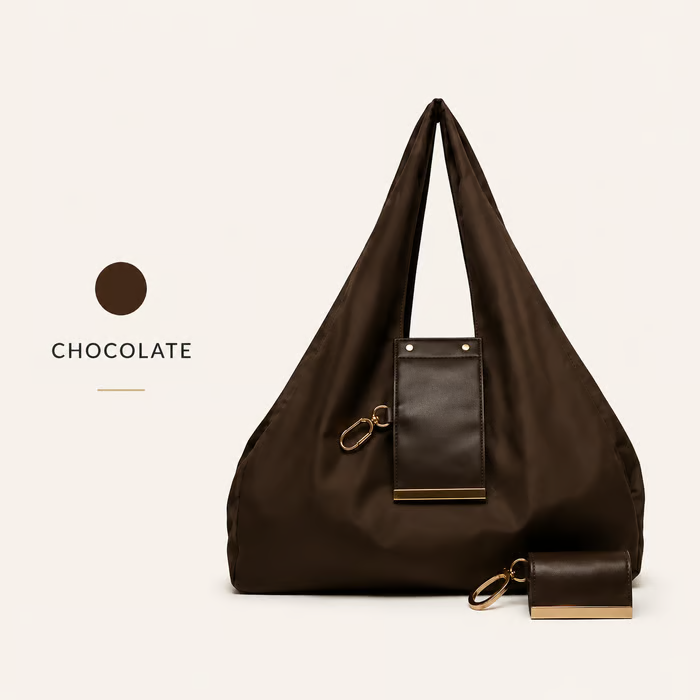 2-in-1 Charm-to-Tote Transformable Bag