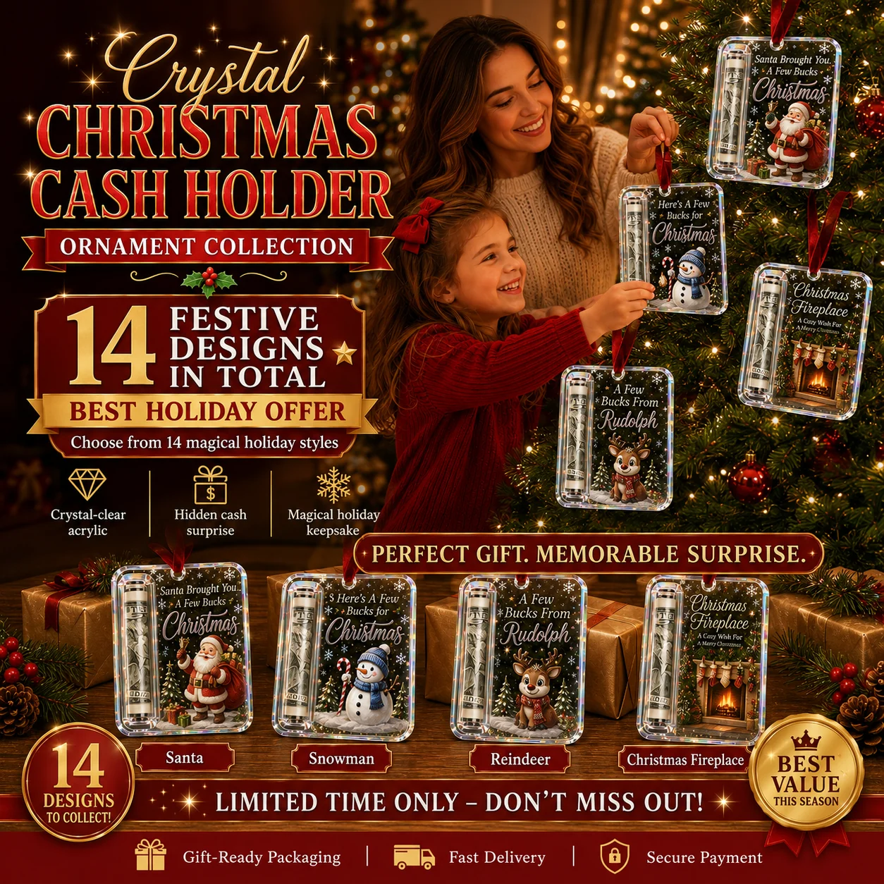 Christmas Cash Gift Ornament- Make Cash Feel Like A Real Christmas Gift💵