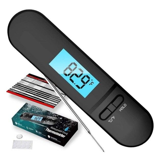 Unique Food Kitchen Digital Meat Thermometer BBQ Instant Read Food Thermometer Waterproof With Backlight And Magnet For Kitchen Cooking Grilling BBQ Backing Liquids Oil Waterproof Kitchen Thermometer For Cooking Tools