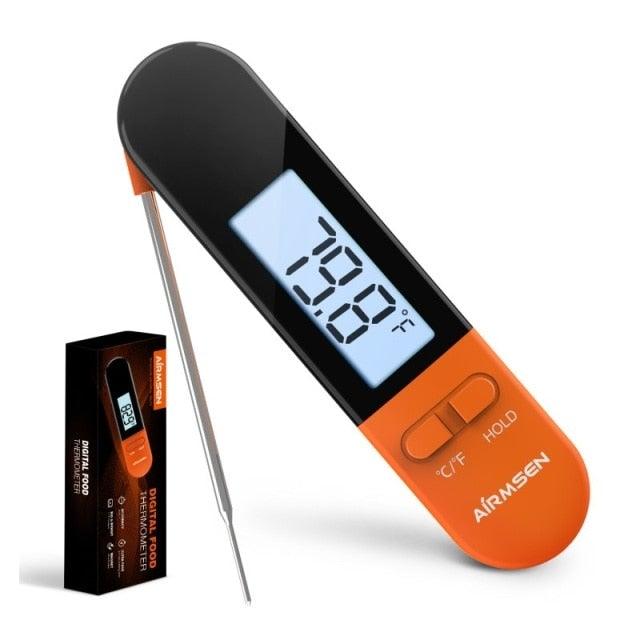 Unique Food Kitchen Digital Meat Thermometer BBQ Instant Read Food Thermometer Waterproof With Backlight And Magnet For Kitchen Cooking Grilling BBQ Backing Liquids Oil Waterproof Kitchen Thermometer For Cooking Tools